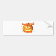 halloween wanted bumper sticker