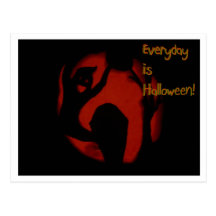 Halloweenie postcard