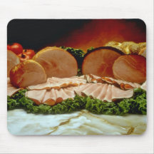 Ham, from the haunch of a pig or boar mousepads