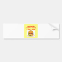 hamburgers bumper stickers
