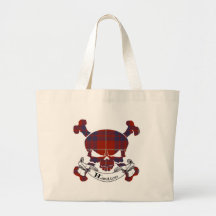 Hamilton Tartan Skull Tote Bag