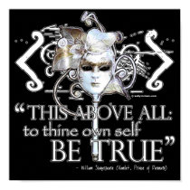 Hamlet "... own self be true ..." Quote posters