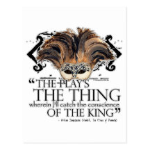 Hamlet Play Quote Post Cards