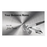 Hammer and Tools Handyman Steel business card