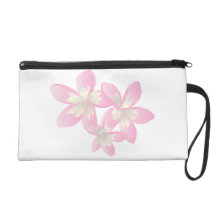Hanauma Bay Hawaii Plumeria Flower Wristlet Purses