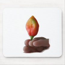 Hand And Hot Habernero Pepper Photograph Mouse Pad
