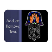 Hand of Hamsa feat: Tree of Life 2 Magnet