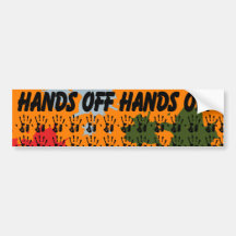 Hand Off Stickers Bumper Stickers