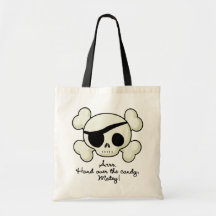 Hand Over The Candy Pirate Canvas Bags