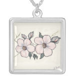 Hand Painted Blossoms Pendants