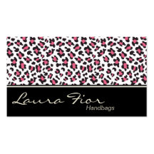 Handbag Fashionables Business Card - Leopard