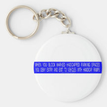 HANDICAP PARKING PHRASES 2 KEY CHAINS