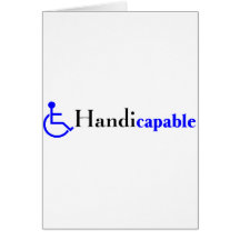 Handicapable (Wheelchair) Greeting Card
