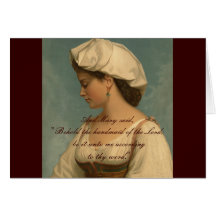 HANDMAID OF THE LORD GREETING CARDS