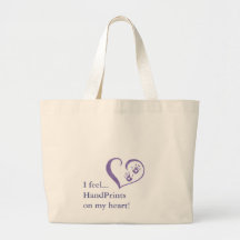HandPrint logo Tote Canvas Bags