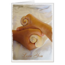 Hands and Shells - card
