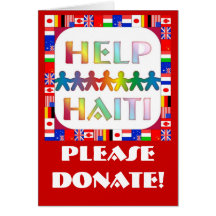 Hands Helping Haiti - Please Donate Card