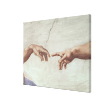 Hands of God and Adam Gallery Wrapped Canvas