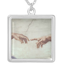Hands of God and Adam Pendant