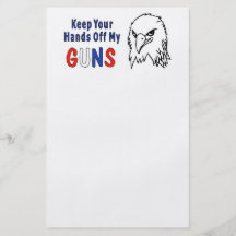 Hands Off My Guns Flyer Design