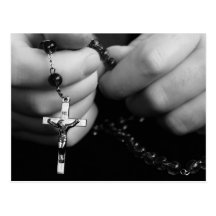 Hands with Rosary Postcards