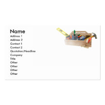 Handyman, Name, Address 1, Address 2, Contact 1... Business Cards