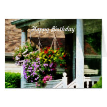 Hanging Baskets - Birthday Cards