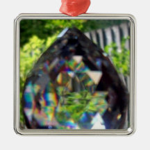 Hanging crystal christmas tree ornaments