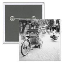 Hanoi Vietnam, Cyclo in Old Hanoi Pin