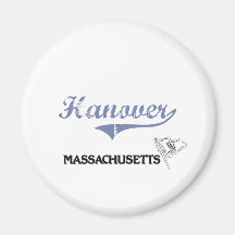 Hanover Massachusetts City Classic Fridge Magnets