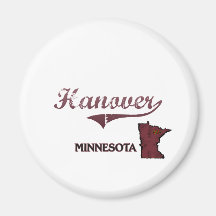 Hanover Minnesota City Classic Fridge Magnet
