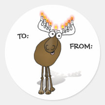 Hanukkah Gift sticker; TO: FROM: