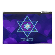 Hanukkah Peace Art Travel Accessory Bag