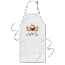 Happily Ever After 1st Wedding Anniversary Apron