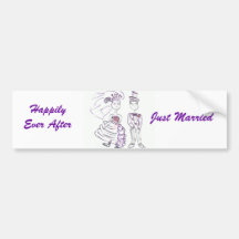 Happily Ever After/Save the Date Bumper Sticker