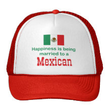 Happily Married To A Mexican Mesh Hats
