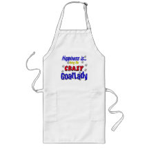 Happiness Crazy Goatlady Aprons
