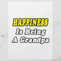 Happiness Is Being a Grandpa Personalised Flyer