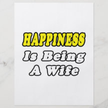 Happiness Is Being a Wife Custom Flyer
