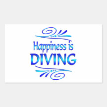 Happiness is DIVING Stickers
