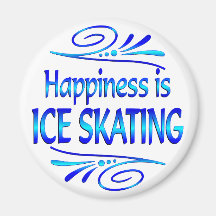 Happiness is ICE SKATING Magnets