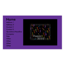 Happy 2010 Business Card