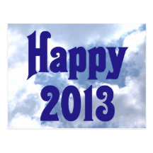 Happy 2013 postkarten