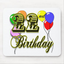 Happy 22nd Birthday Merchandise Mousepad