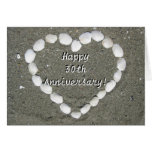 Happy 30th Anniversary Seashell heart card