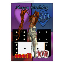 Happy 30th Birthday to a beutiful deva Greeting Cards