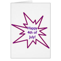 Happy 4th Of July Greeting Card