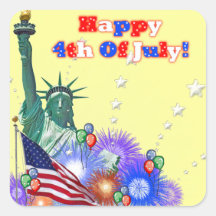 Happy 4th Of July Stickers