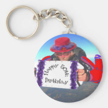 Happy 50th Birthday Key Chains