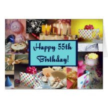 Happy 55th Birthday Card